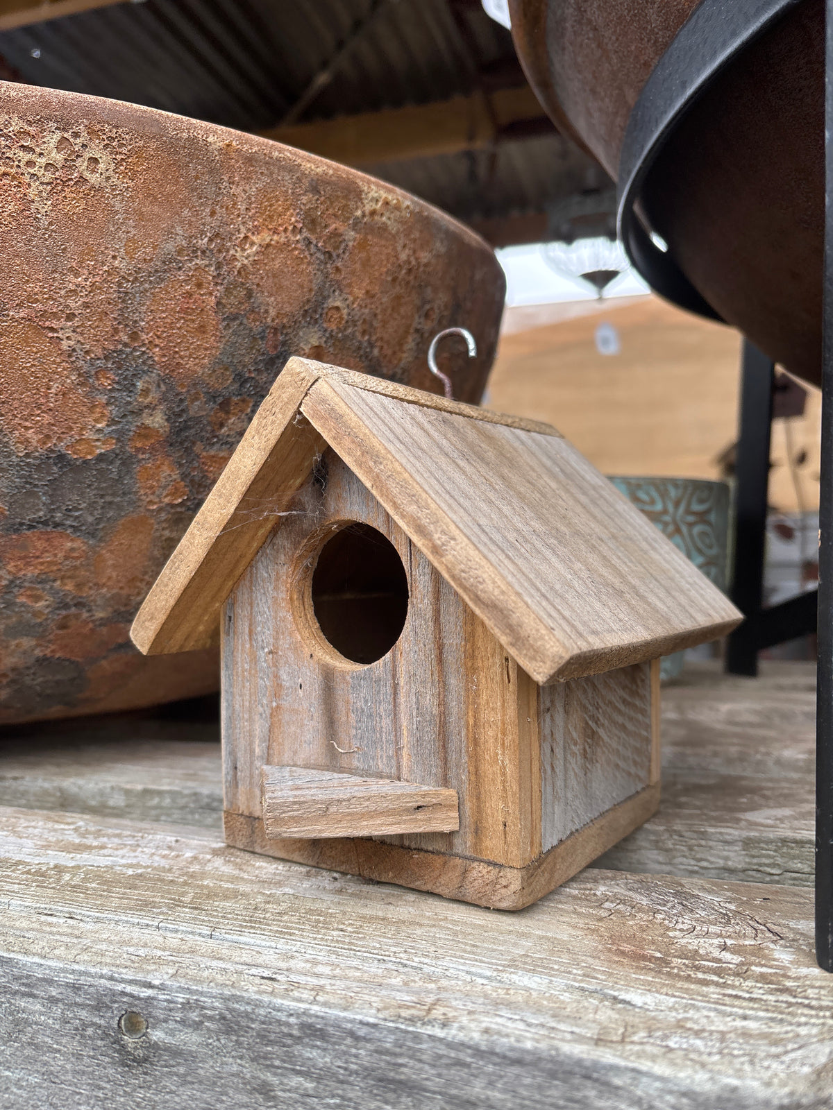 Bird House - 200mm - Nesting Box - Natural timber