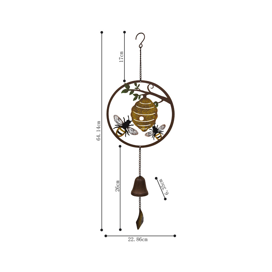 Bee Laser-Cut Hanging Bell