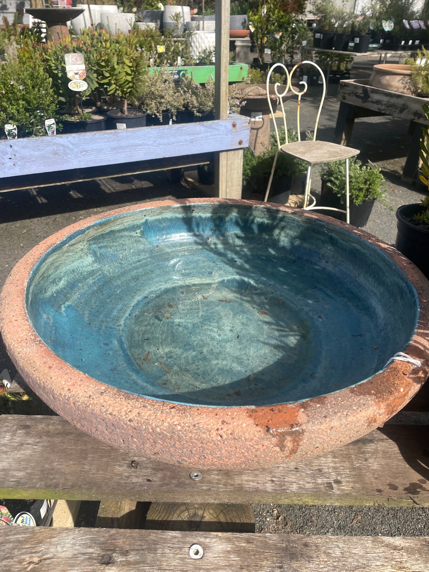Bird Bath Bowl Rockpool Old Stone