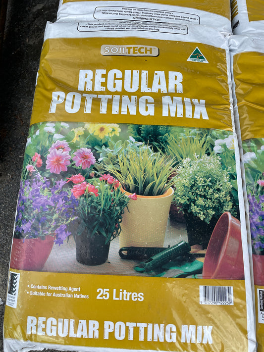 Soiltech Regular Potting Mix 25L - All-Purpose Growing Medium