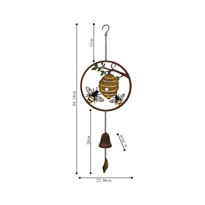 Bee Laser-Cut Hanging Bell
