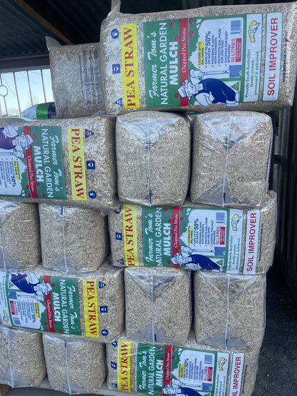 Farmer Tom Pea Straw Mulch - Natural Organic Garden Mulch