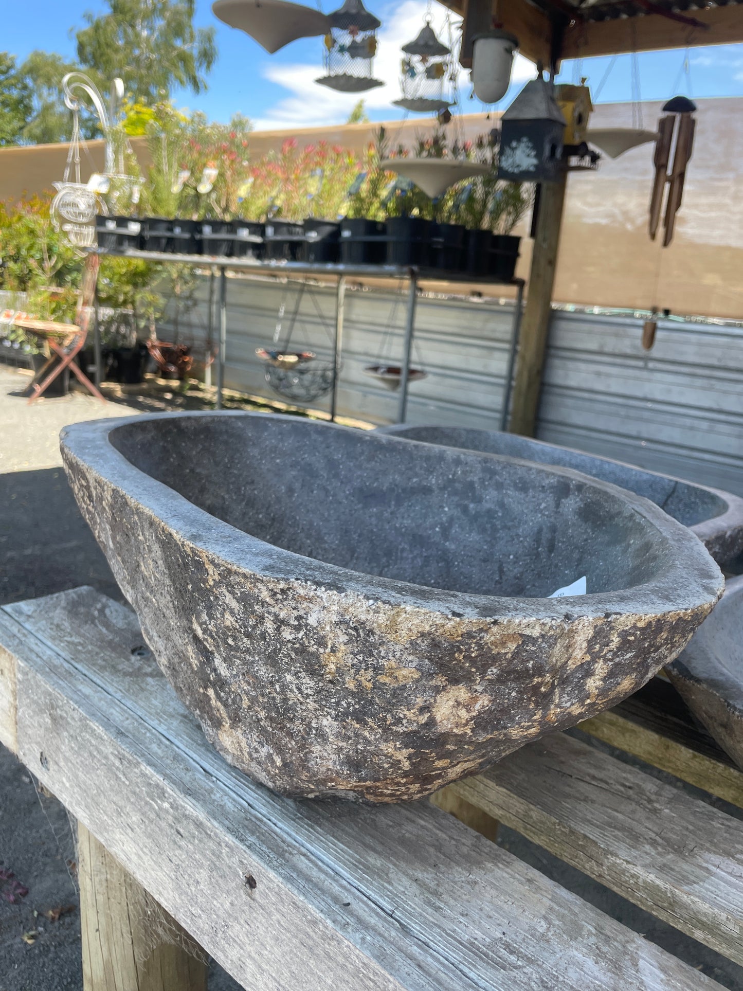 Water Bowl Natural Stone Deep