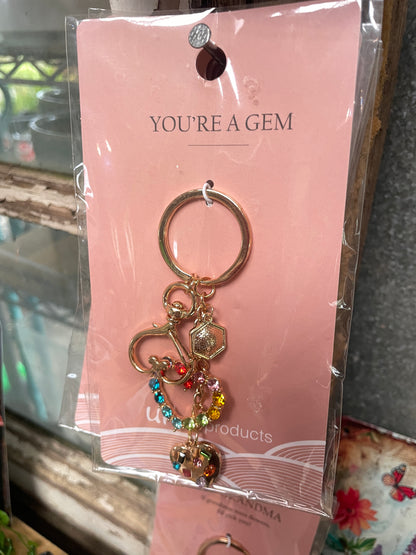 Urban Products Colourful Keyrings (Assorted)