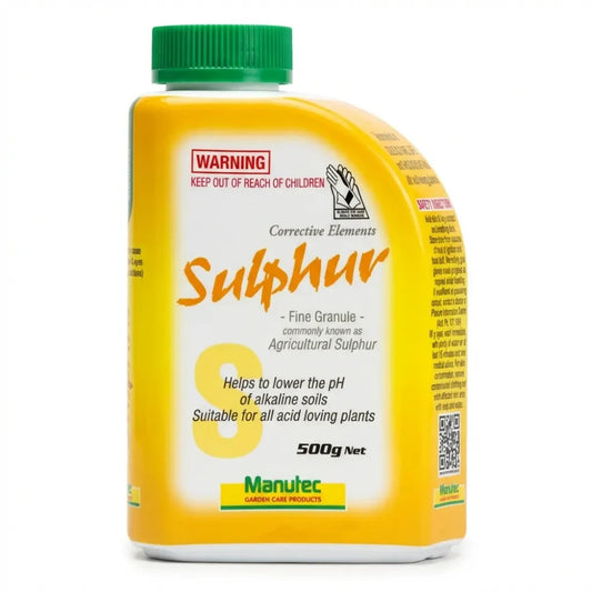 Manutec Sulphur 500gm - Garden Soil Conditioner & Fungicide