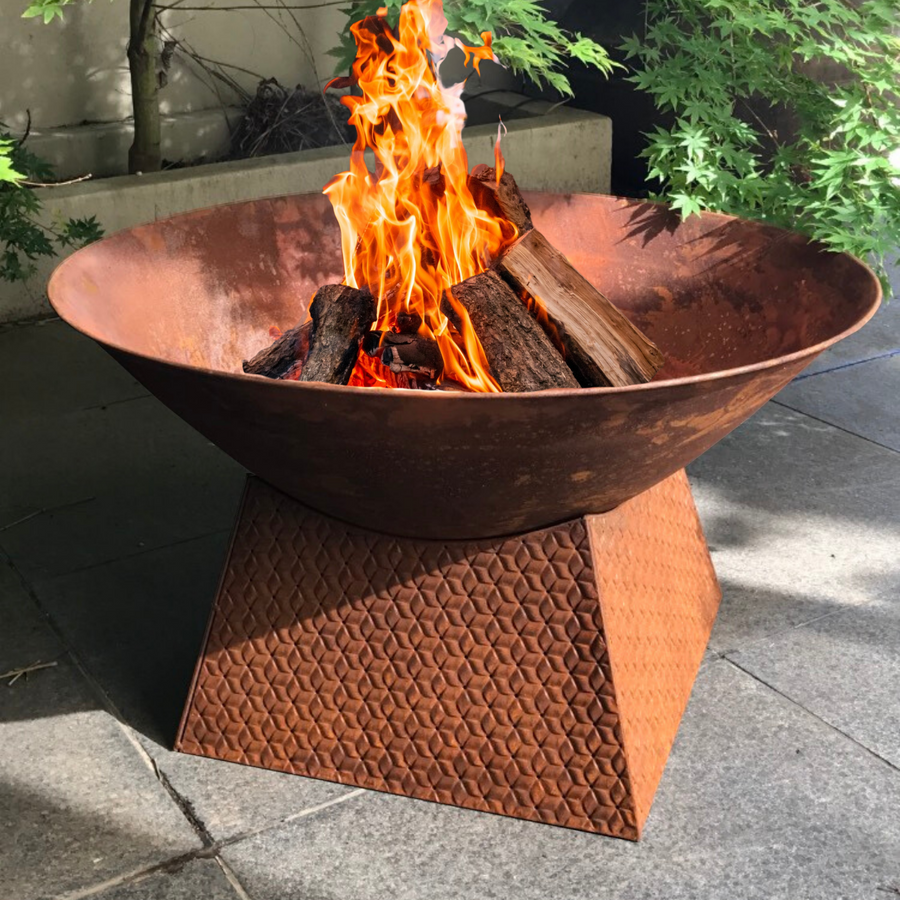 Fire Pit with Base 'Weave'