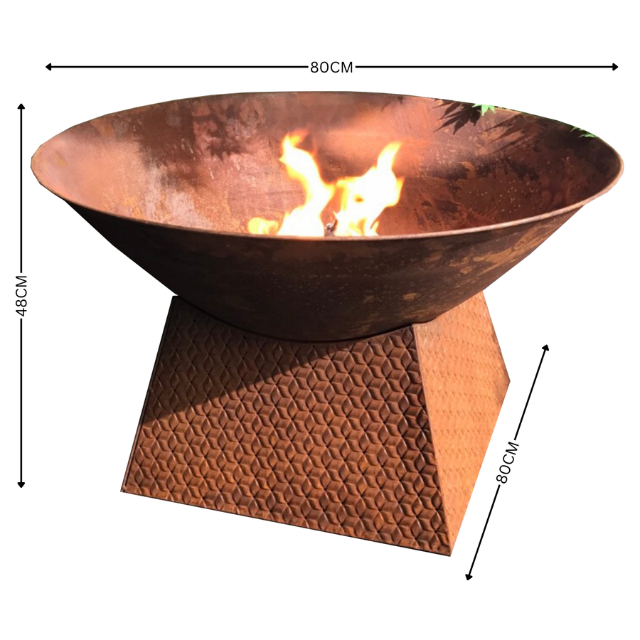 Fire Pit with Base 'Weave'
