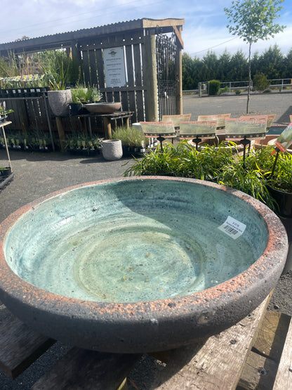 Bird Bath Bowl Rockpool Old Stone