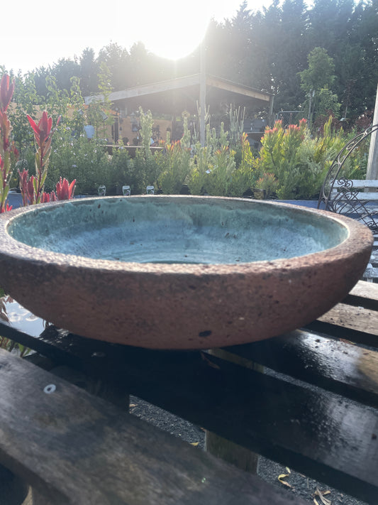 Bird Bath Bowl Rockpool Old Stone