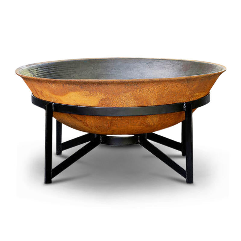 Fire Pit Cubist 750mm Cast Iron
