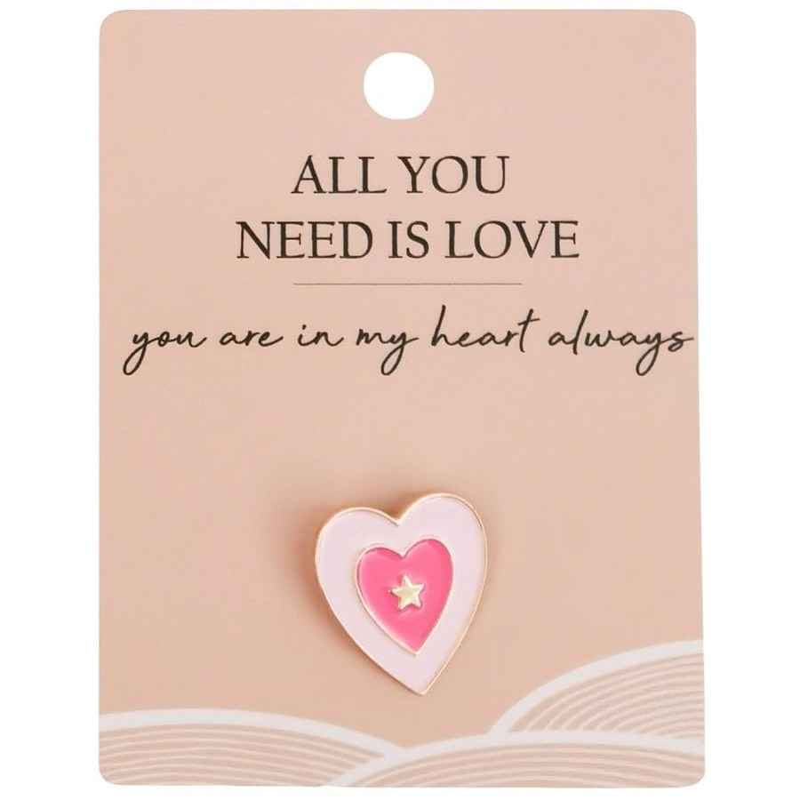 Urban Heart Memento Pin Pink