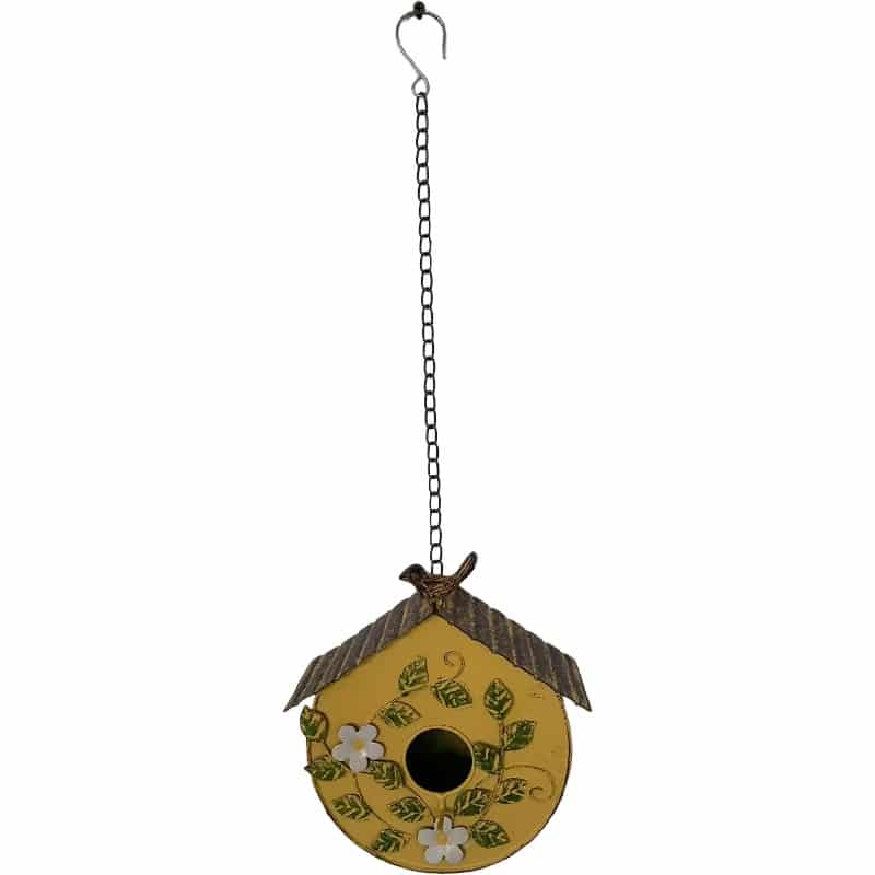 Bird House - Yellow metal