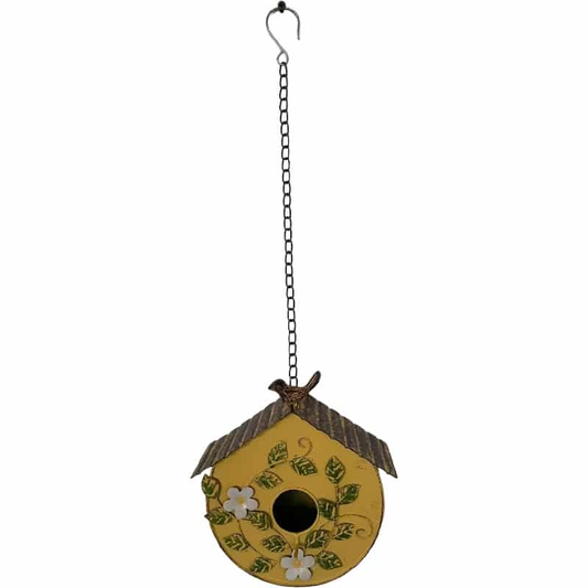 Bird House - Yellow metal