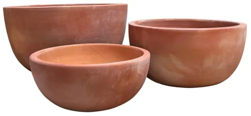 Granada Terracotta Bowl set of three sizes nested together