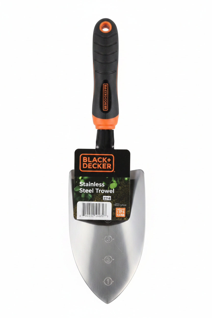 Black+Decker Stainless Steel Hand Trowel