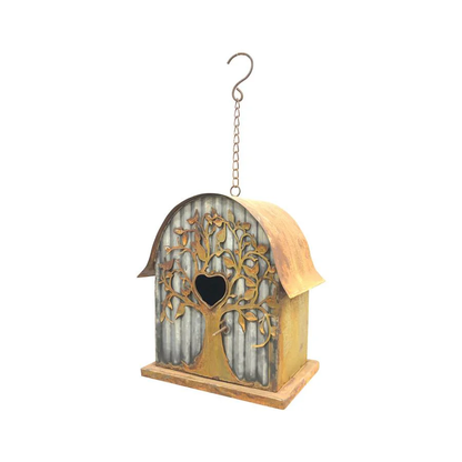 Bird House - Rustic Galvanised and Tin