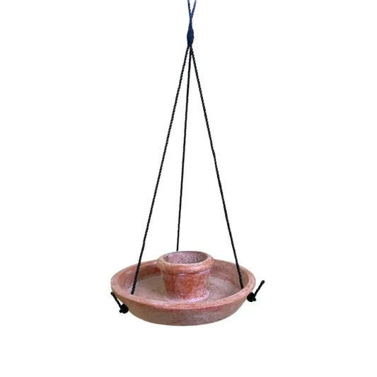 Bird Feeder Terracotta Aged